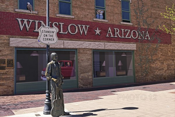 Standin' on the Corner in Winslow, Arizona sung by the rock group Eagles in the song Take it easy,