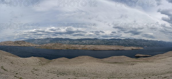Paska Vrata, lunar landscape, island of Pag, Zadar, Dalmatia, Croatia, Europe