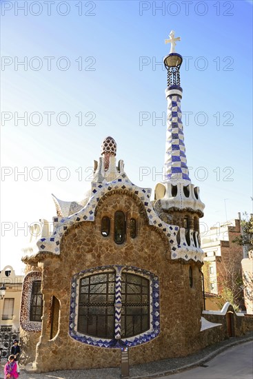 Antoni Gaudi, Park Guell, UNESCO World Heritage Site, Barcelona, Catalonia, Spain, Europe, A