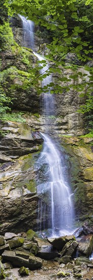 Gschwender waterfall above the Grosser Alpsee, Allgaeu, Bavaria, Germany, Europe