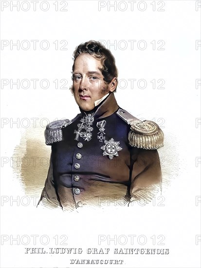 Philipp Ludwig Saint-Genois, Count of Aneaucourt (1790-1857), Kaemmerer, large landowner,