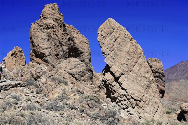 On the way to Mount Teide, El Teide, Pico del Teide, Volcano in the Teide National Park on