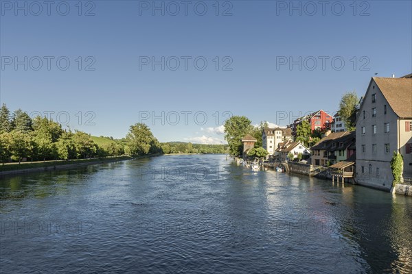 Hochrhein near Diessenhofen, Canton Thurgau, Switzerland, Europe