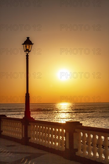 Seafront promenade in Chipiona, Andalusia, Spain, Europe