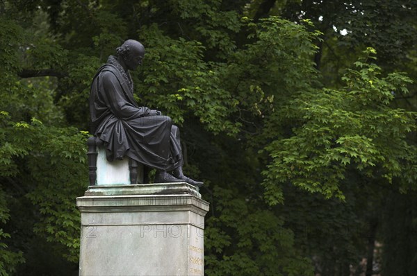 Memorial to Samuel Hahnemann, the founder of homeopathy, Leipzig, Saxony, Germany, Europe