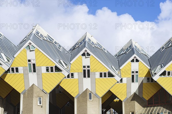 Cube houses, Rotterdam, Zuid-Holland, Netherlands