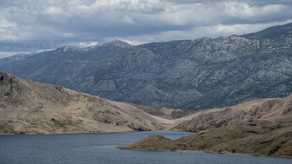 Paska Vrata, lunar landscape, island of Pag, Zadar, Dalmatia, Croatia, Europe