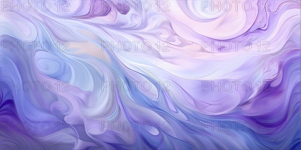 Abstract illustration embodies mindfulness meditation with gentle swirling patterns in pastel