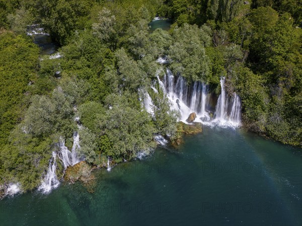 Roski Waterfall, Roski Slap, Krka National Park, Krka Waterfalls, Dalmatia, Croatia, Europe