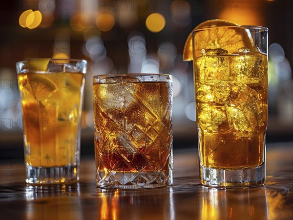 Bartender mixes cocktails in an elegant hotel, AI generated