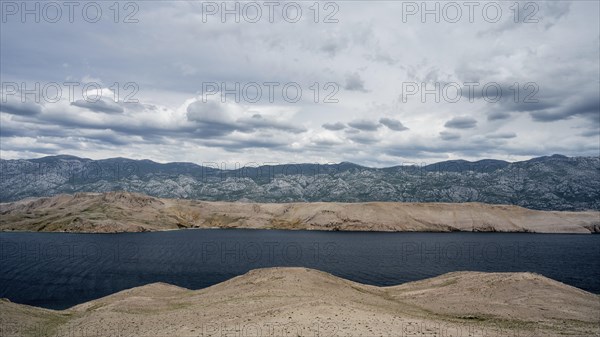 Paska Vrata, lunar landscape, island of Pag, Zadar, Dalmatia, Croatia, Europe
