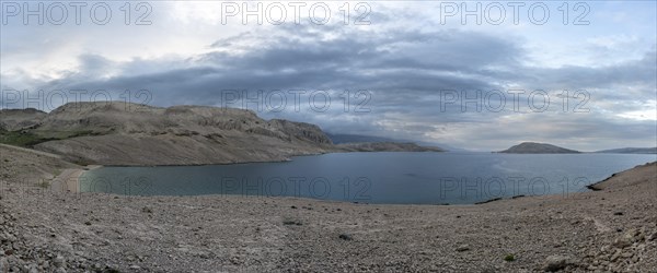 Morning atmosphere on the coast of the island of Pag, Zadar, Dalmatia, Croatia, Europe