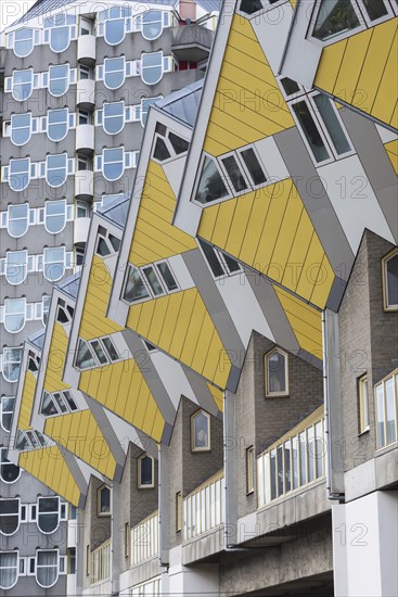 Cube houses, Rotterdam, Zuid-Holland, Netherlands