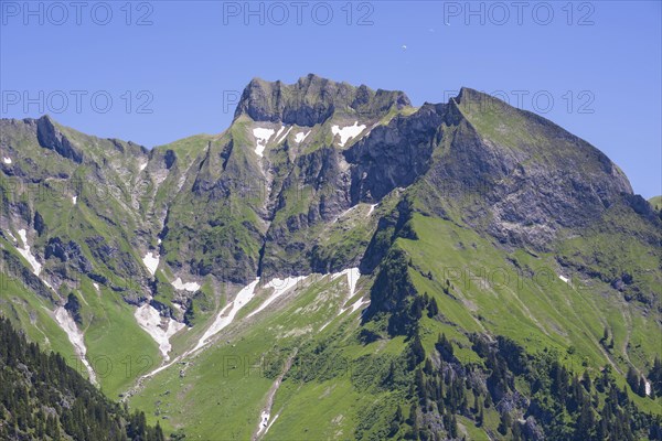 Schneck, 2268 m, in the Oytal valley near Oberstdorf, Oberallgaeu, Bavaria, Germany, Europe