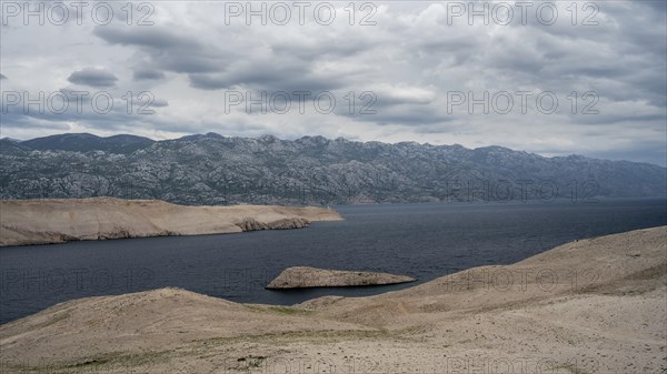 Paska Vrata, lunar landscape, island of Pag, Zadar, Dalmatia, Croatia, Europe