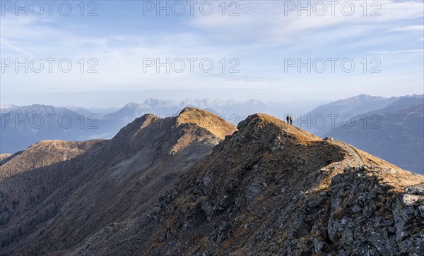 Mountaineer on the Grad, Venet crossing, Oetztal Alps, Tyrol, Austria, Europe
