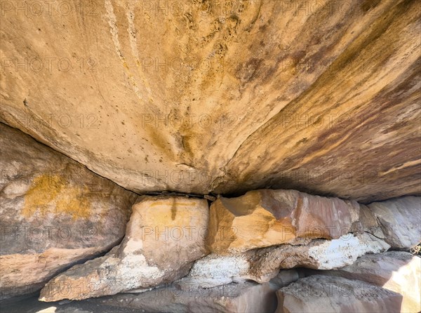 Prehistoric depiction on a rock, San rock paintings, Sevilla Art Rock Trail, Cederberg Mountains,