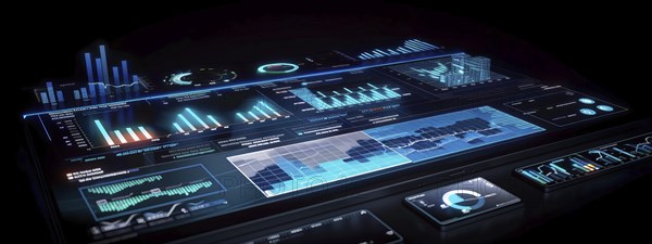 Data analysis of trends about investments, mortgages, financial markets and real estate, AI