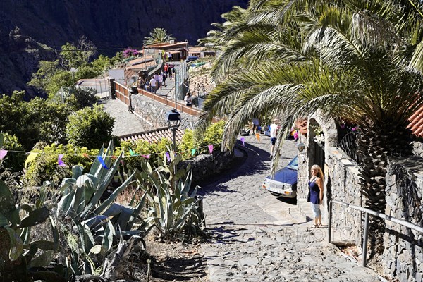 Mountain village Masca, Masca Gorge, Montana Teno Mountains, Tenerife, Canary Islands, Spain,