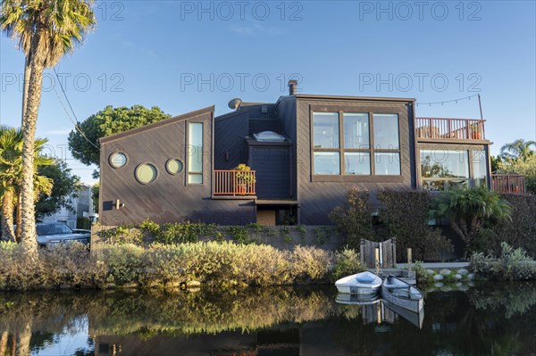 A house at the Venice Canal in Los Angeles, California