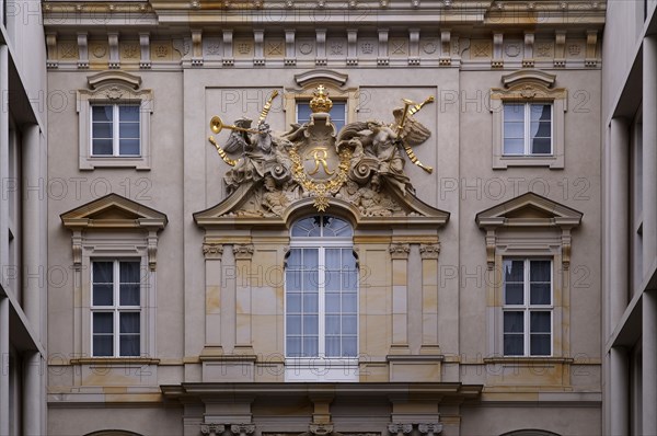 Humboldt Forum, coat of arms, City Palace, Berlin Palace, Berlin, Germany, Europe