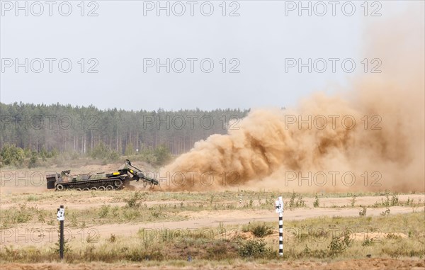A Keiler armoured mine sweeper, photographed during the NATO Steadfast Defender large-scale