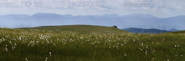 Saualpe, view to the Karawanken, Carinthia, Austria, Europe