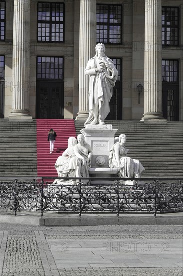 The concert hall am Gendarmenmarkt in Berlin, Germany, Europe, Historical monument on a staircase