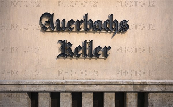 Lettering Auerbachs Keller, Maedlerpassage, shopping arcade, mall, shopping centre, shopping