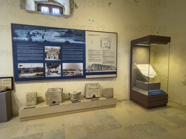 Entrance area with information on the history of the UNESCO World Heritage Site historic Orthodox