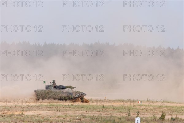 A Cougar infantry fighting vehicle, photographed during the NATO large-scale manoeuvre Steadfast