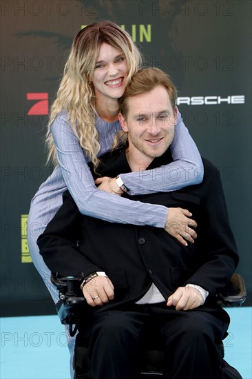 Sarah Elena Timpe and Samuel Koch at the Bad Boys, Ride or die Germany premiere in Berlin at the