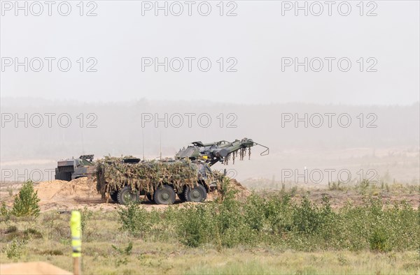 A Keiler armoured mine sweeper, photographed during the NATO Steadfast Defender large-scale