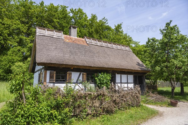 Traditionally built, old day labourer's house, late 18th century, original location: Delkhofen on