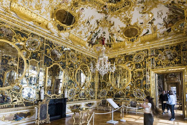 Hall of Mirrors, Wuerzburg Residence, UNESCO World Heritage Site, Wuerzburg, Lower Franconia,