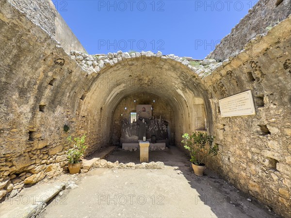 Former wine cellar during the siege by the Ottoman Empire in 1866 Storage for powder magazine where