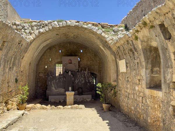 Former wine cellar during the siege by the Ottoman Empire in 1866 Storage for powder magazine where