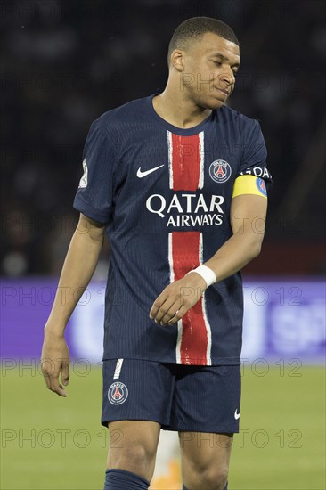 Football match, captain Kylian MBAPPE' Paris St. Germain looking resignedly to the right, Parc des