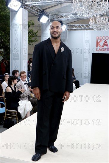 Malick Bauer at the German premiere of Becoming Karl Lagerfeld at the Zoo Palast Berlin on 30 May