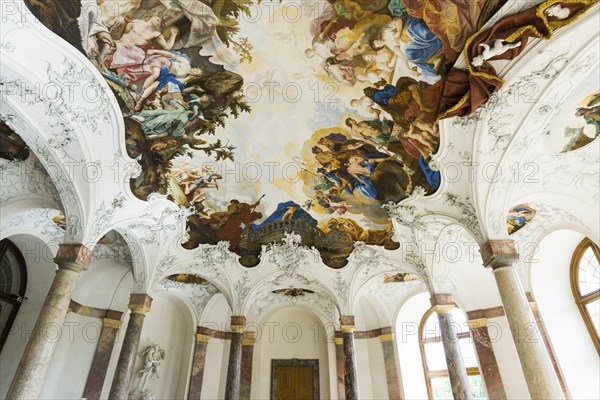 Garden Hall, fresco, ceiling painting by Tiepolo, Wuerzburg Residence, UNESCO World Heritage Site,