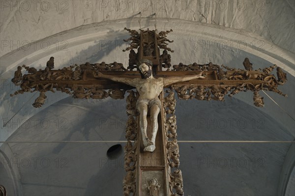 Triumphal Cross, Luebeck Cathedral, Muehlendamm, Luebeck, Schleswig-Holstein, Germany, Europe