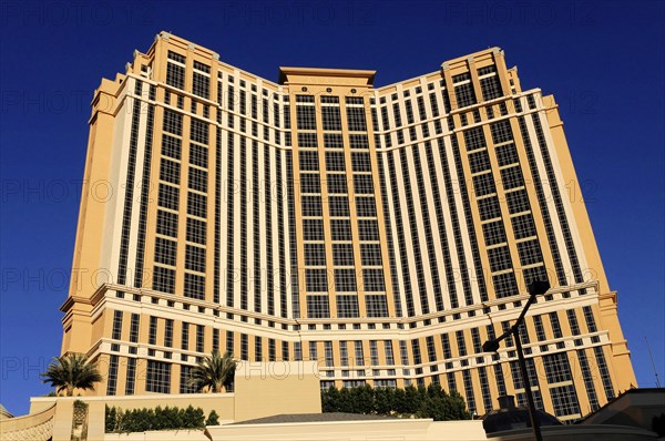 Las Vegas, Nevada, USA, North America, Large modern hotel building with many windows and impressive