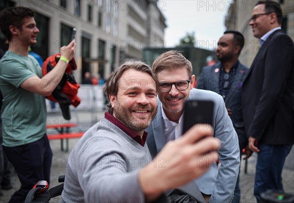 SPD rally for the European elections. Here the MEP Matthias Ecke. Leipzig, 01.06.2024