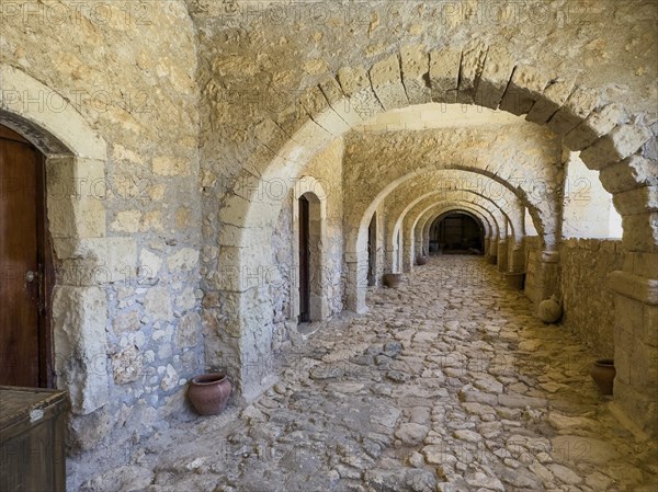 Lower archway in building from 1870 built on the site of the west gate destroyed during the siege