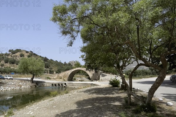 Historic classical arch bridge made of stone in Venetian architectural style Venetian Great Old