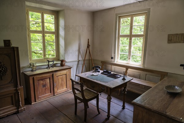 Office, office of the local mayor in the historic school and town hall, built in 1830, original