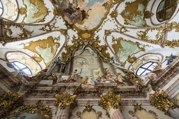 Imperial Hall, fresco, ceiling painting by Tiepolo, Wuerzburg Residence, UNESCO World Heritage