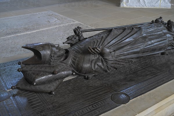 Tomb figure of Bishop Heinrich II Bochholt, Luebeck Cathedral, Muehlendamm, Luebeck,