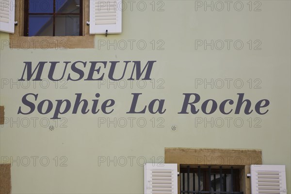 Writing, Museum Sophie La Roche, literary memorial, former royal Wuerttemberg forestry prison,
