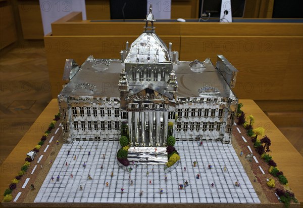 Interior photograph, model of the Imperial Court of Justice, Imperial Court of Justice Museum,